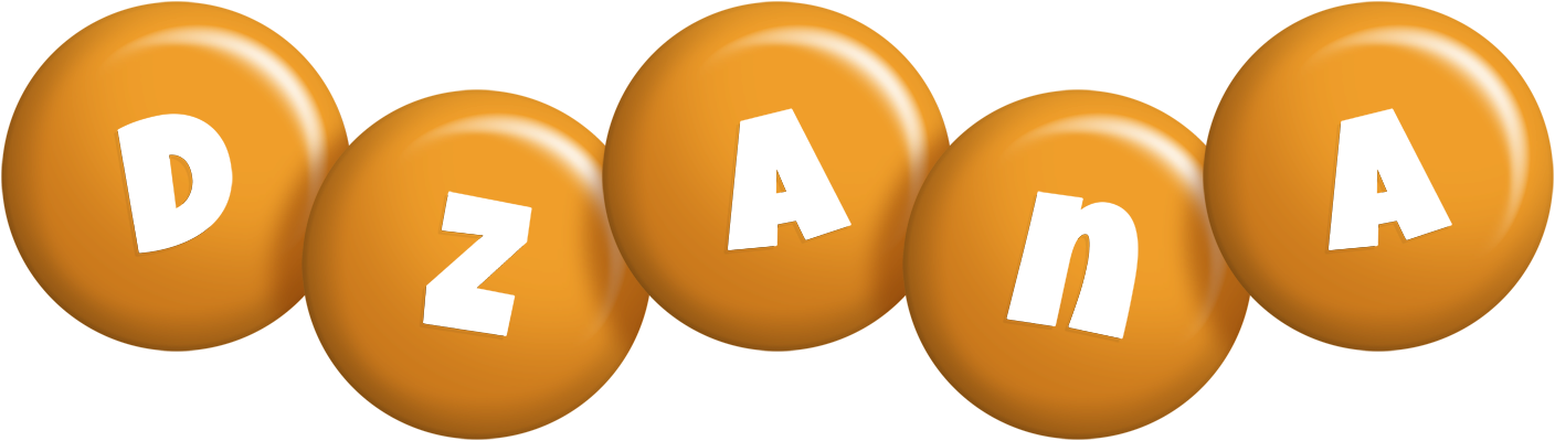 Dzana candy-orange logo