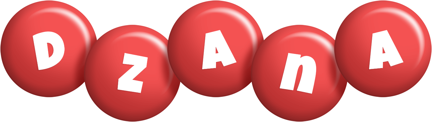 Dzana candy-red logo