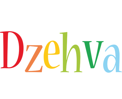 Dzehva birthday logo