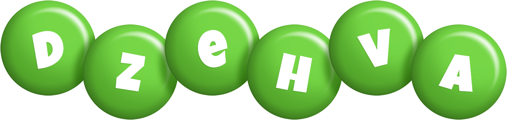 Dzehva candy-green logo