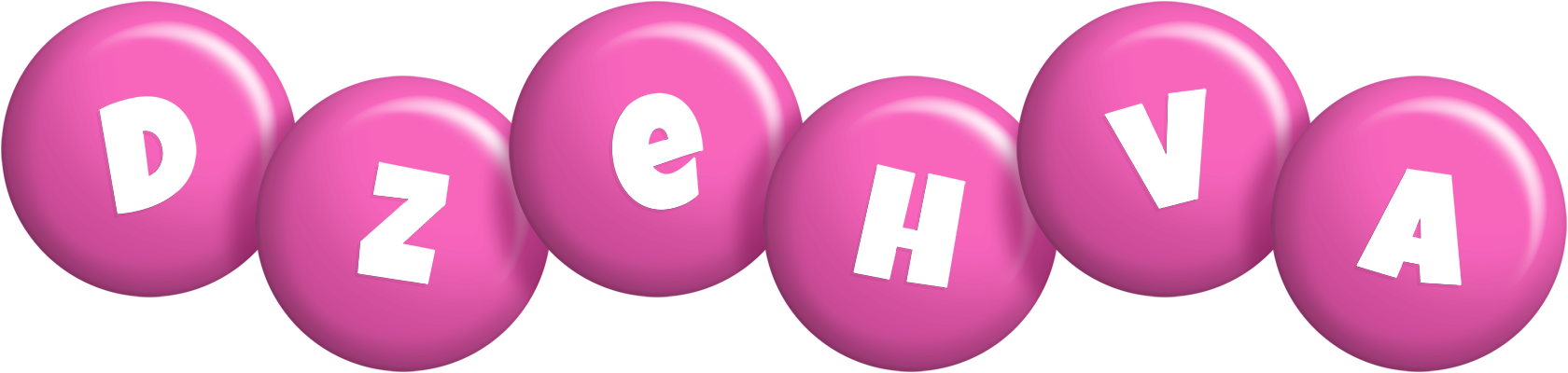 Dzehva candy-pink logo