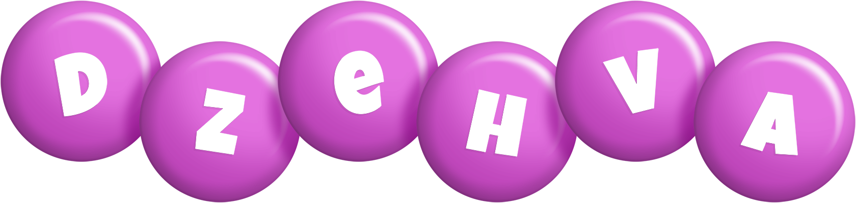Dzehva candy-purple logo