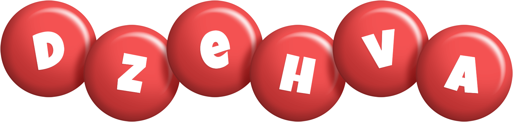 Dzehva candy-red logo