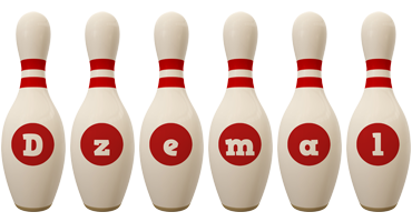 Dzemal bowling-pin logo