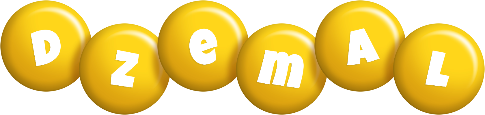 Dzemal candy-yellow logo