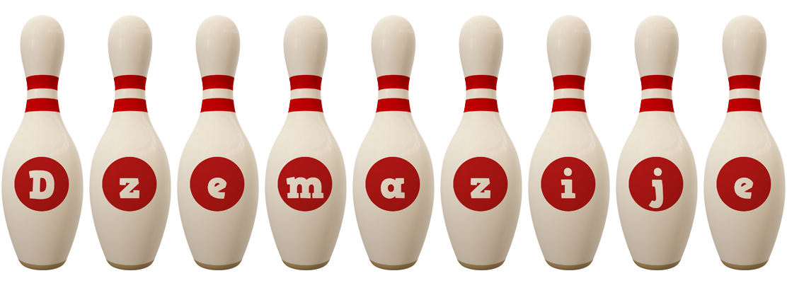 Dzemazije bowling-pin logo