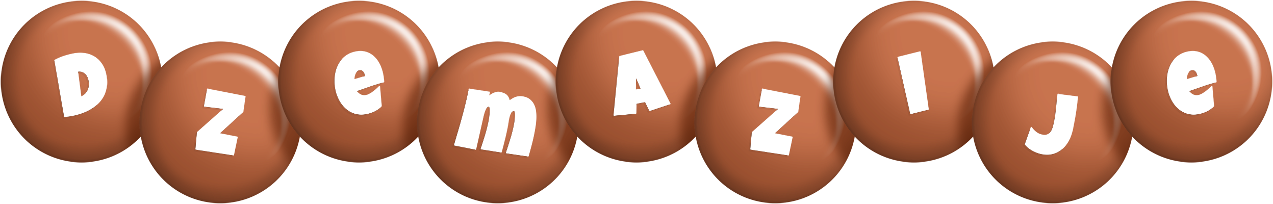 Dzemazije candy-brown logo