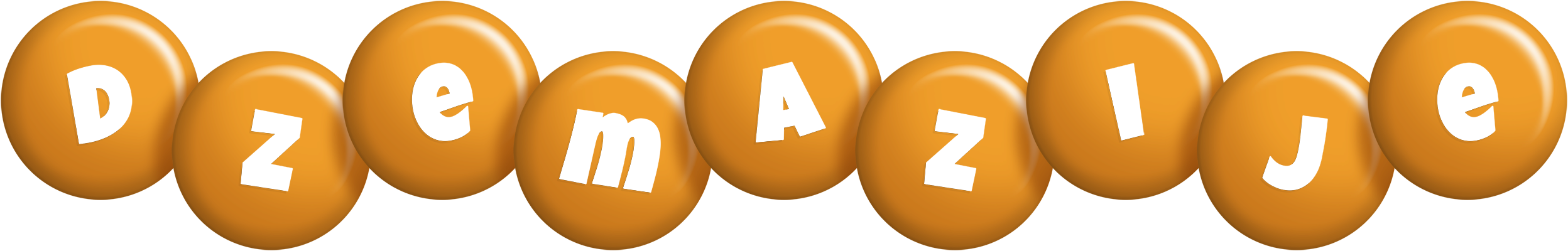 Dzemazije candy-orange logo