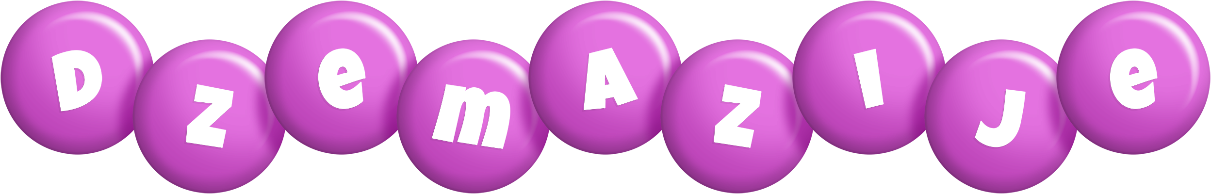 Dzemazije candy-purple logo