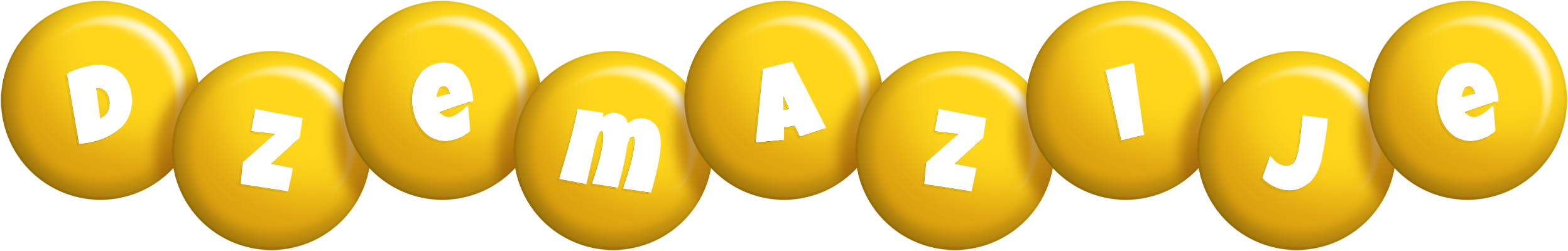 Dzemazije candy-yellow logo