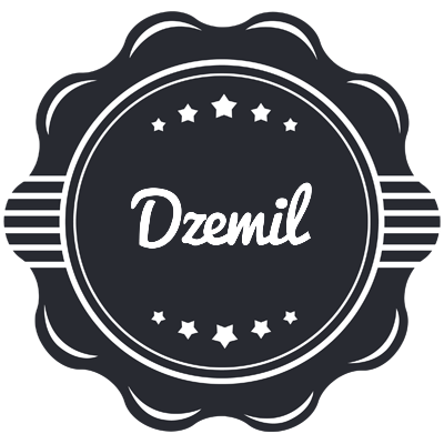 Dzemil badge logo