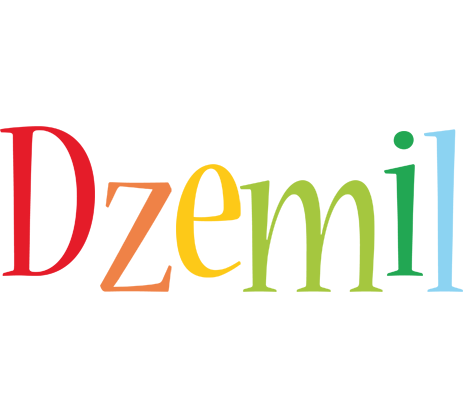 Dzemil birthday logo
