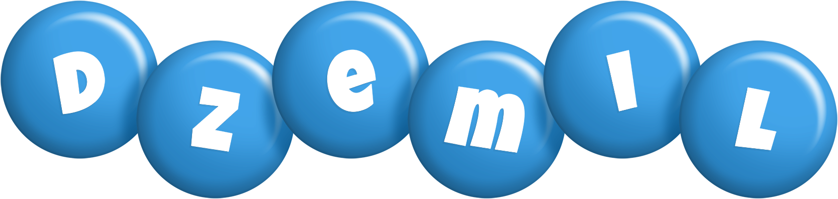 Dzemil candy-blue logo