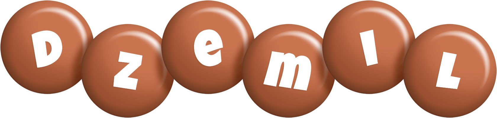 Dzemil candy-brown logo