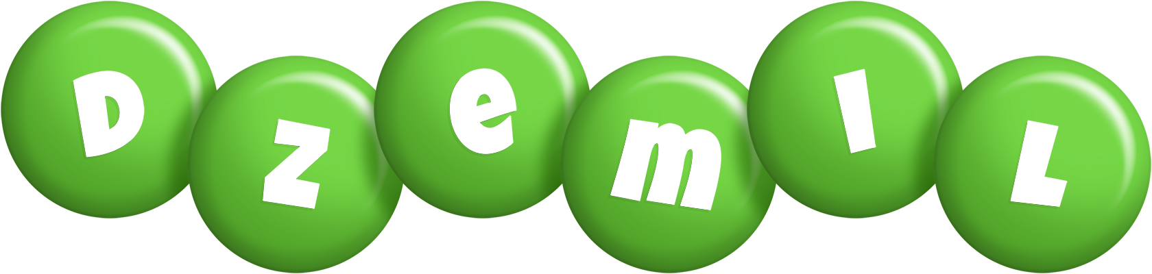 Dzemil candy-green logo