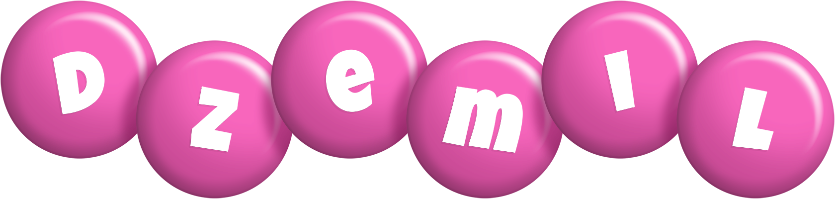 Dzemil candy-pink logo