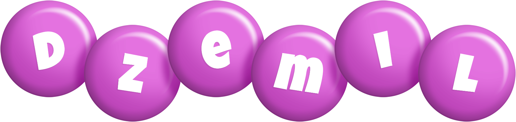 Dzemil candy-purple logo