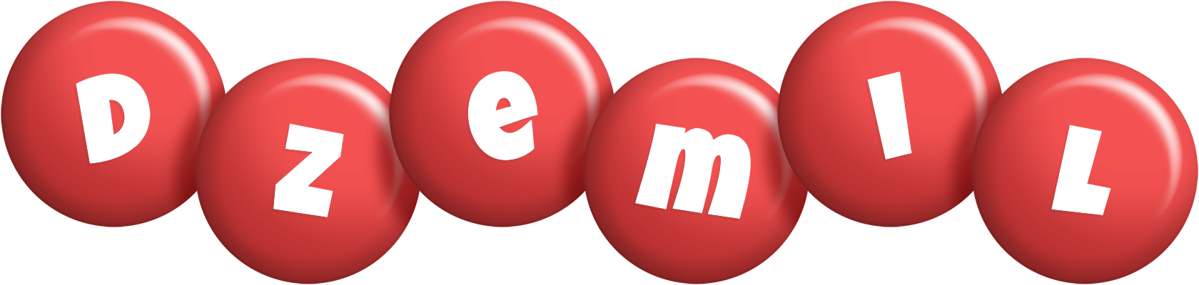 Dzemil candy-red logo