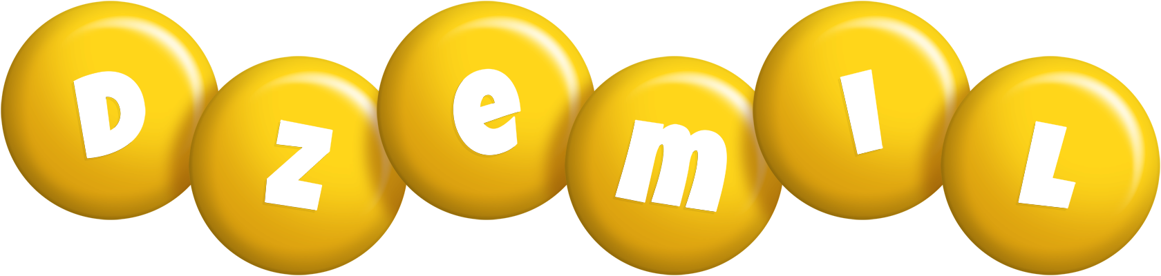 Dzemil candy-yellow logo