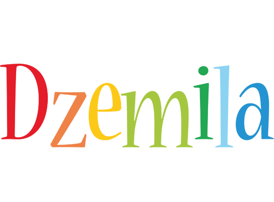 Dzemila birthday logo