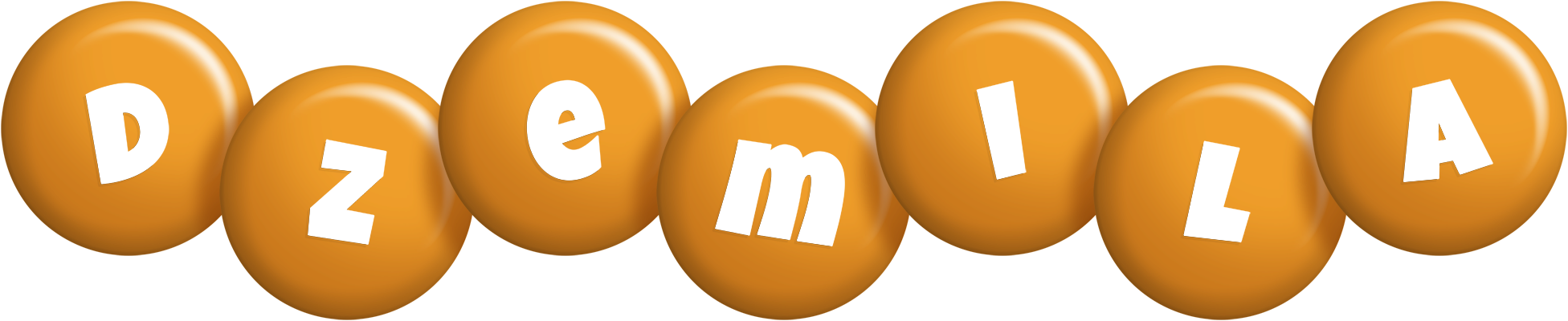 Dzemila candy-orange logo