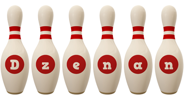 Dzenan bowling-pin logo