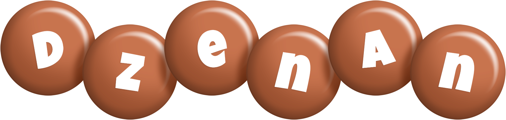 Dzenan candy-brown logo