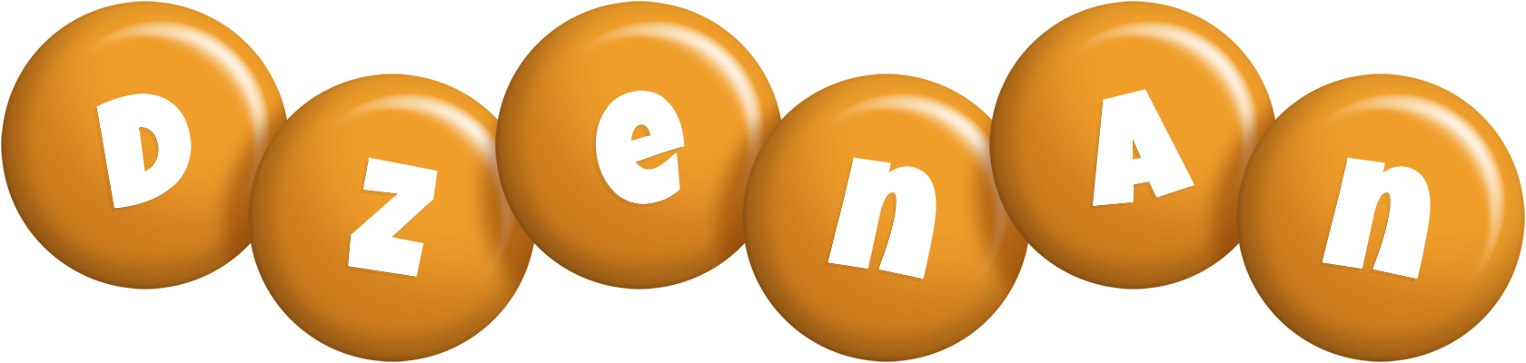 Dzenan candy-orange logo