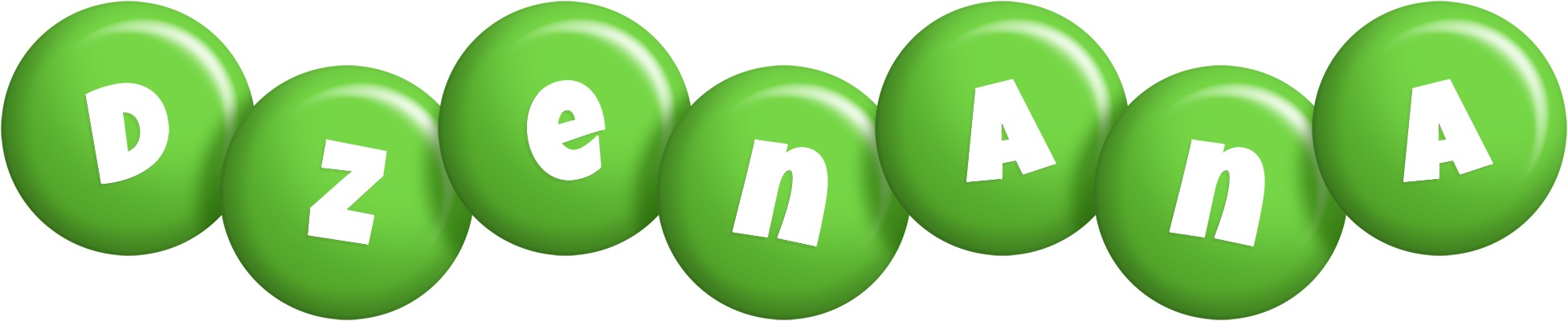Dzenana candy-green logo