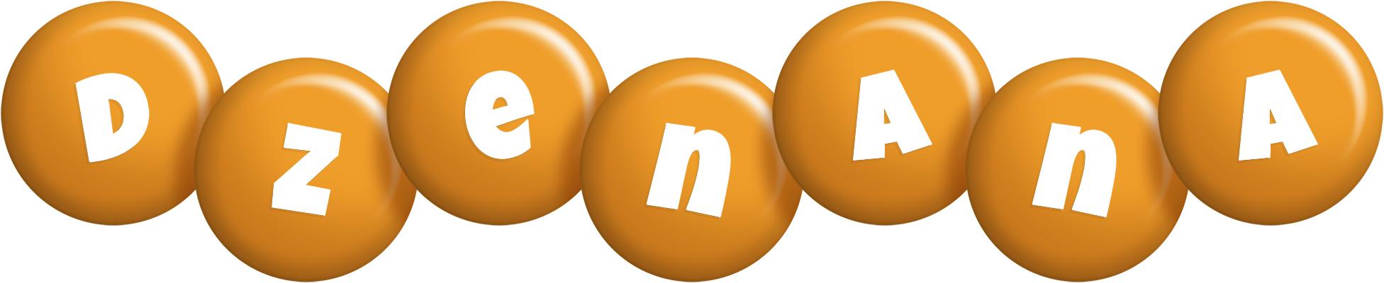 Dzenana candy-orange logo