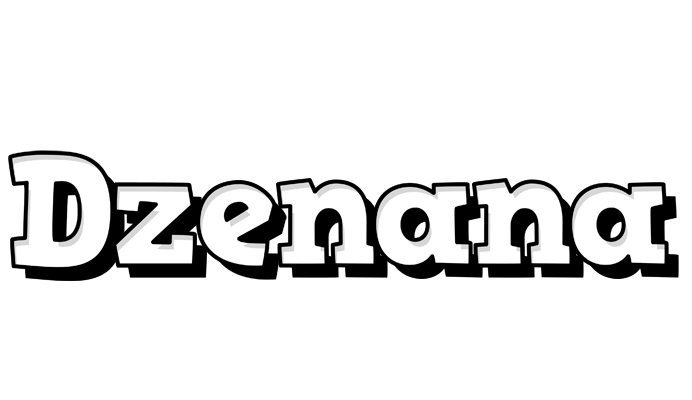 Dzenana snowing logo