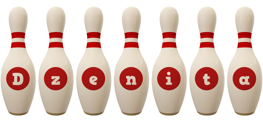 Dzenita bowling-pin logo