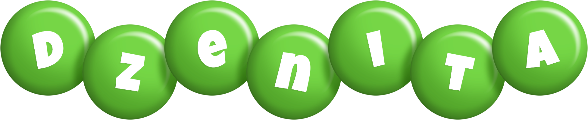 Dzenita candy-green logo