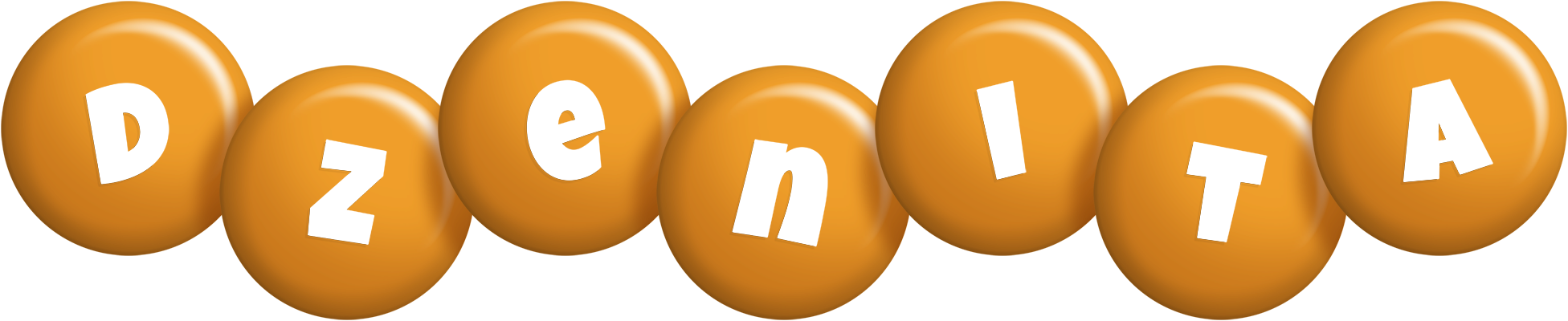 Dzenita candy-orange logo