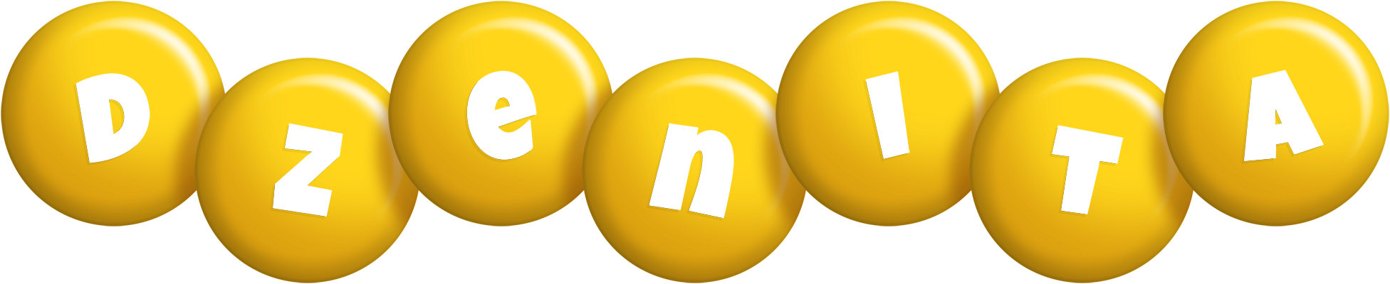 Dzenita candy-yellow logo