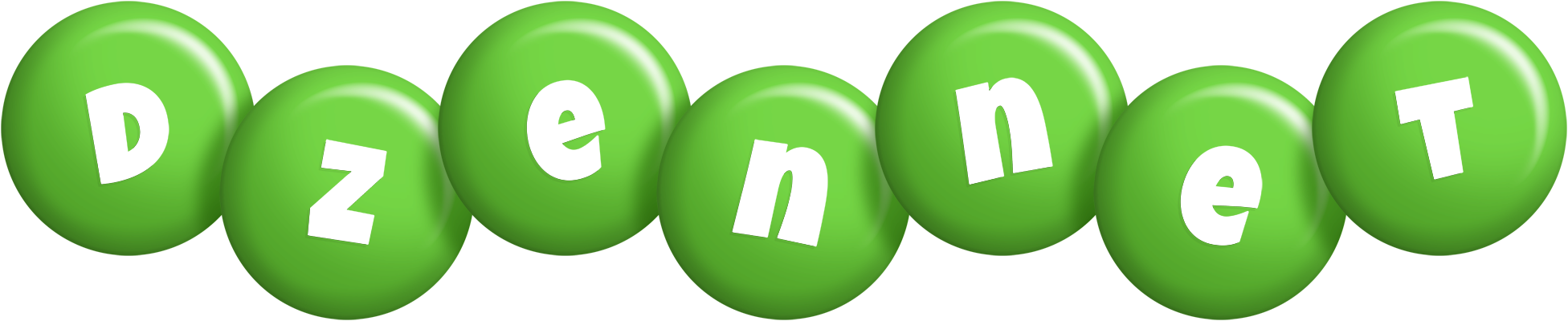 Dzennet candy-green logo