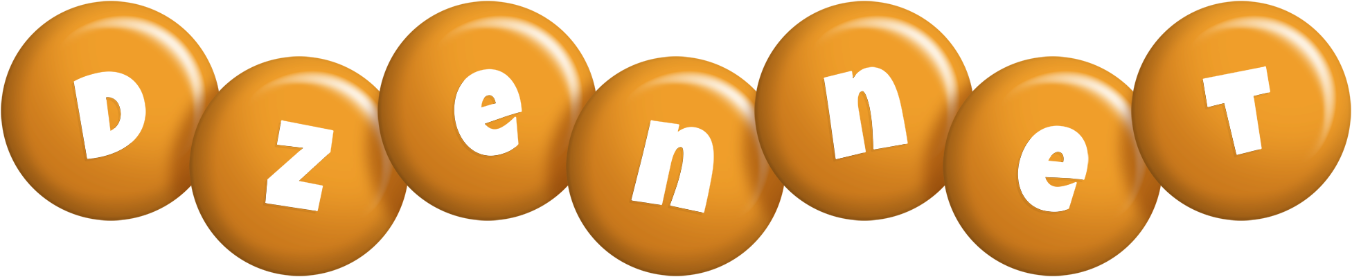 Dzennet candy-orange logo