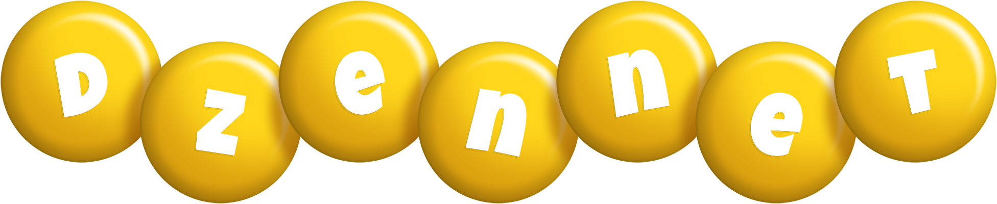 Dzennet candy-yellow logo