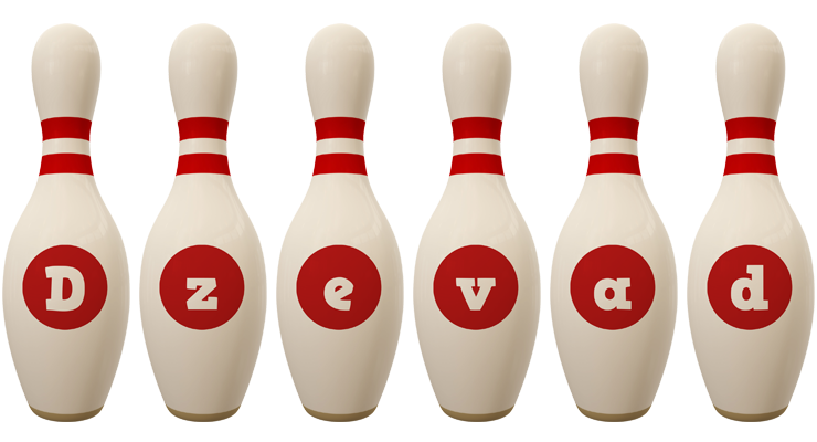 Dzevad bowling-pin logo