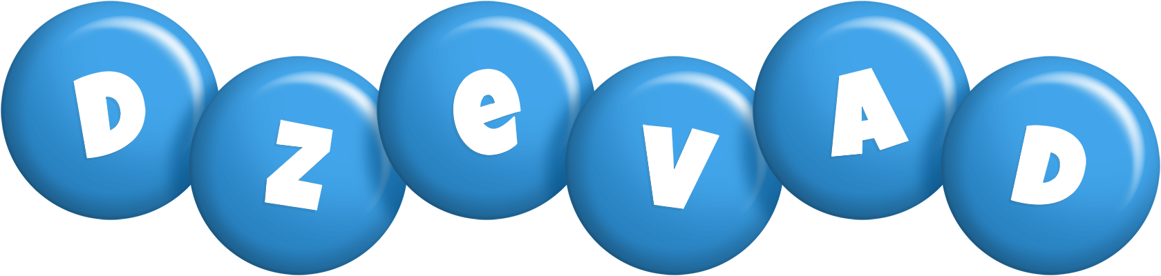 Dzevad candy-blue logo