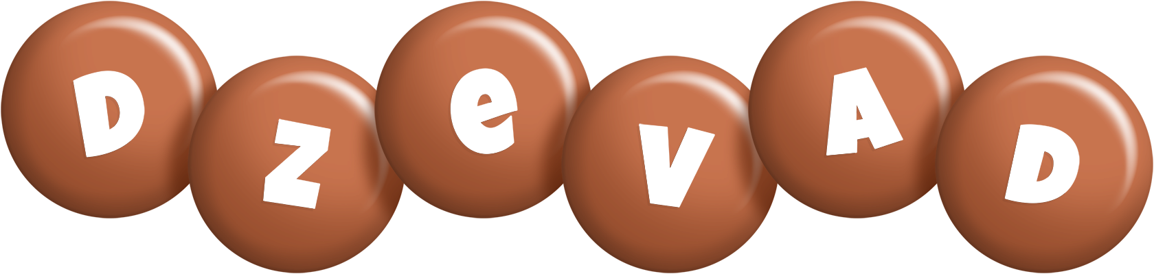 Dzevad candy-brown logo