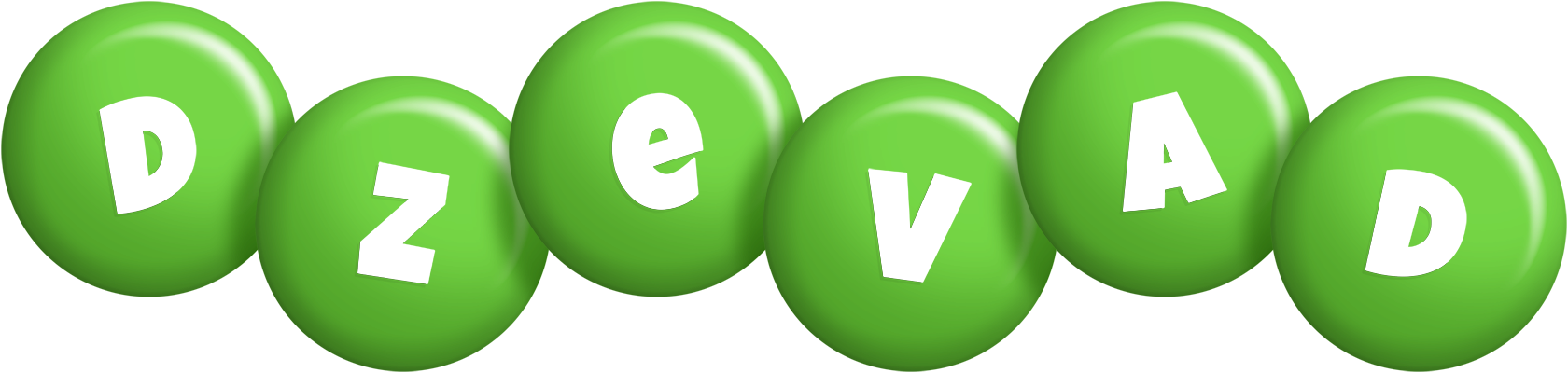 Dzevad candy-green logo