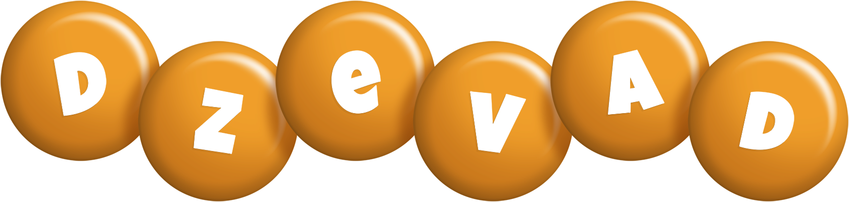 Dzevad candy-orange logo