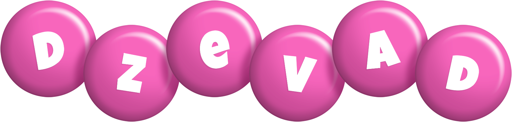 Dzevad candy-pink logo