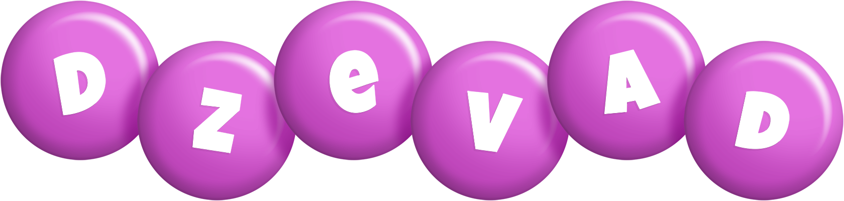 Dzevad candy-purple logo