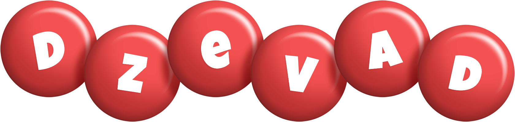 Dzevad candy-red logo