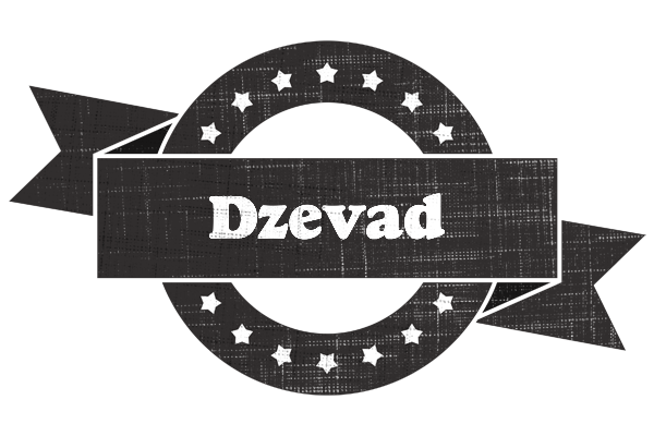Dzevad grunge logo