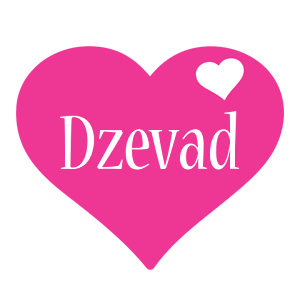 Dzevad love-heart logo