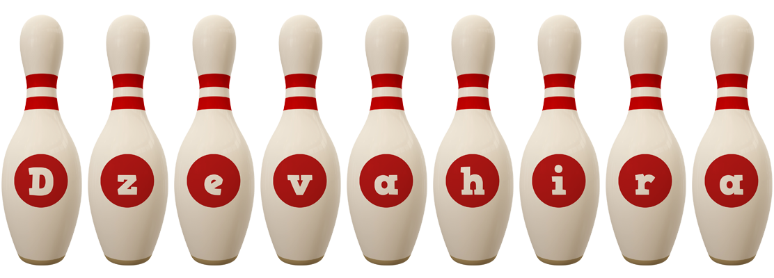 Dzevahira bowling-pin logo