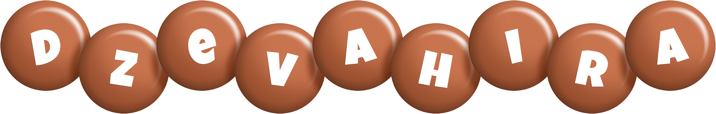 Dzevahira candy-brown logo
